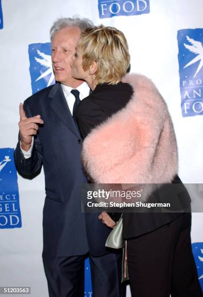 Actor James Woods and actress Sharon Stone attend Project Angel Food's 11th Annual Angel Awards Gala at Project Angel Food Headquarters on August 21,...
