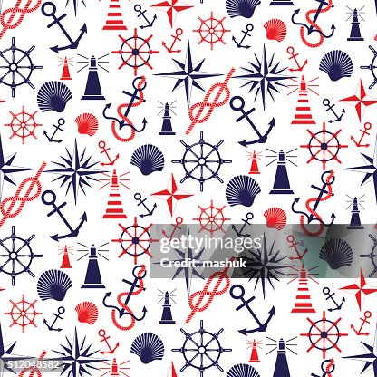 Nautical seamless pattern Nautical seamless pattern