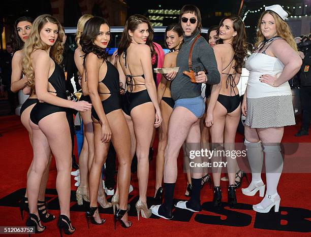 Sacha Baron Cohen arrives for the World Premiere of "Grimsby" at Odeon Leicester Square on February 22, 2016 in London, England.