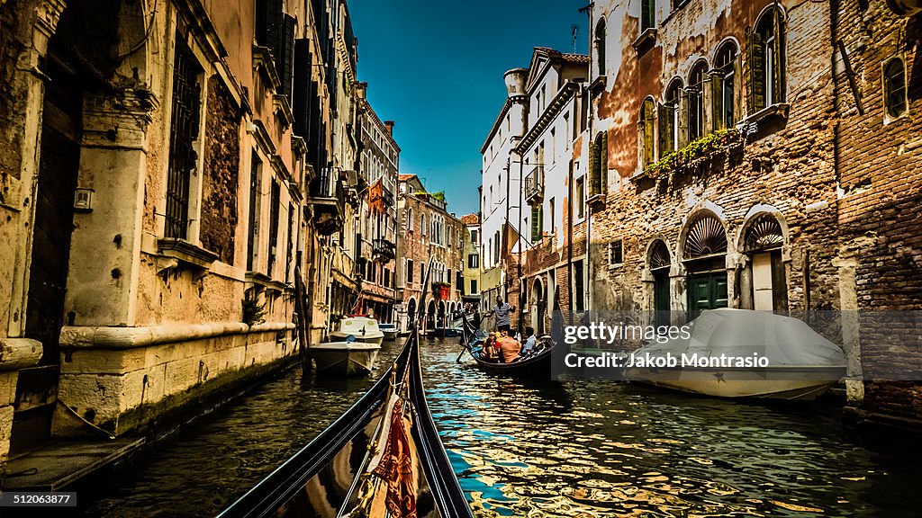 In a Gondola in Venice