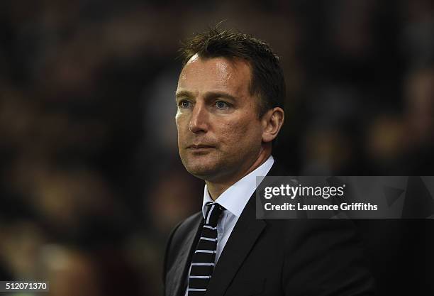 Darren Wassall of Derby County looks on during the Sky Bet Championship match between Derby County and Blackburn Rovers at iPro Stadium on February...