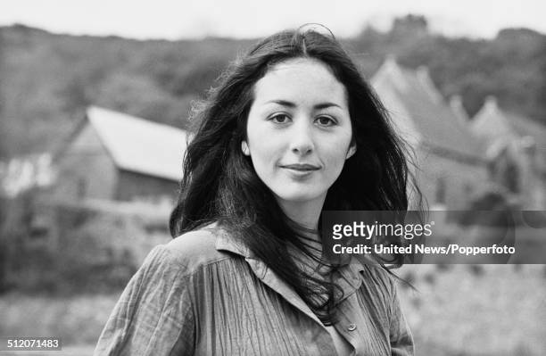 French actress Cecile Paoli who appears in the television drama series Bergerac posed on 30th April 1981.