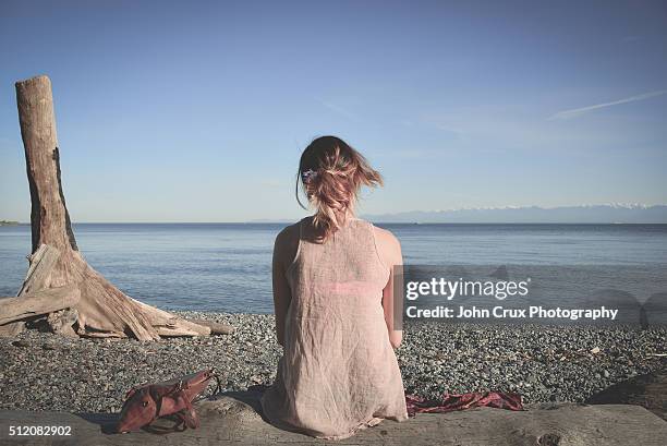 beach girl - beacon hill park stock pictures, royalty-free photos & images