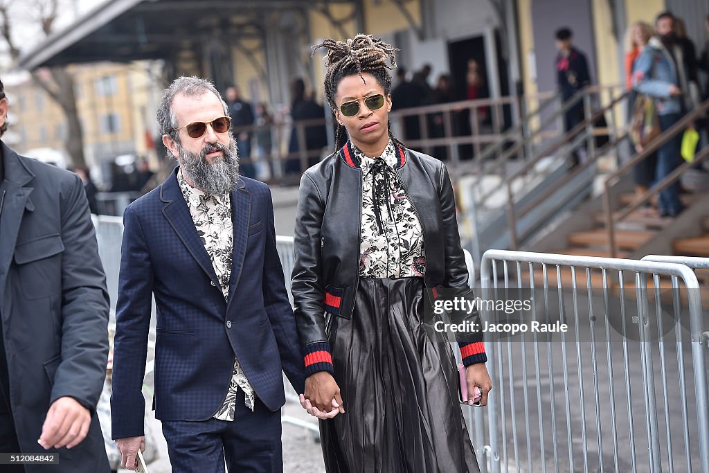 Gucci - Arrivals - Milan Fashion Week  FW16