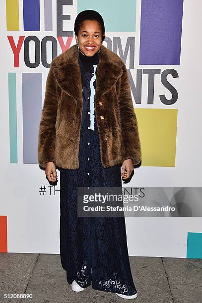 Tamu McPherson attends The Next Talents party during Milan Fashion Week Fall/Winter 2016/17 on February 24, 2016 in Milan, Italy.