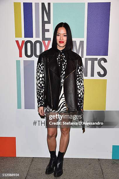 Stephanie Shu attends The Next Talents party during Milan Fashion Week Fall/Winter 2016/17 on February 24, 2016 in Milan, Italy.