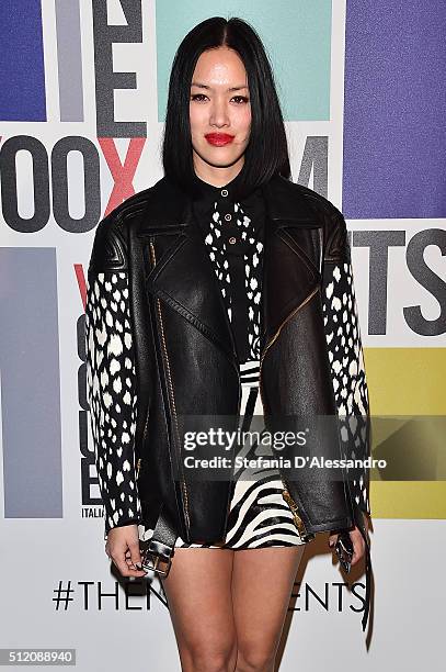 Stephanie Shu attends The Next Talents party during Milan Fashion Week Fall/Winter 2016/17 on February 24, 2016 in Milan, Italy.