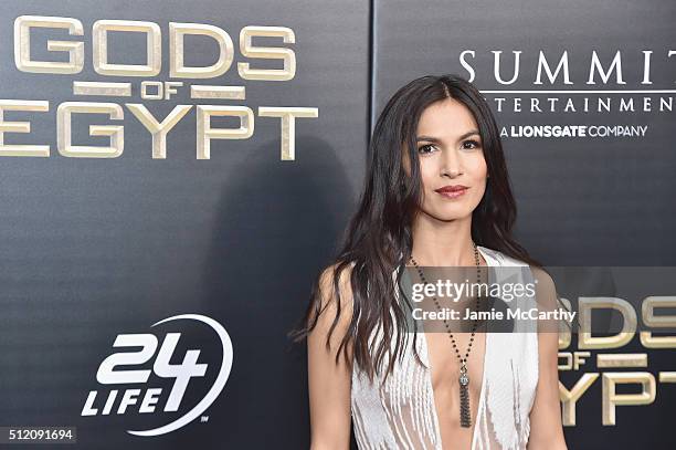 Actress Elodie Yung attends the "Gods Of Egypt" New York Premiere at AMC Loews Lincoln Square 13 on February 24, 2016 in New York City.