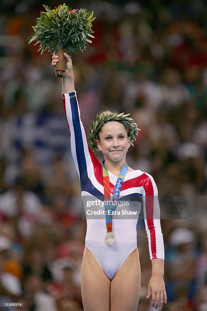 Womens Beam Medal Ceremony