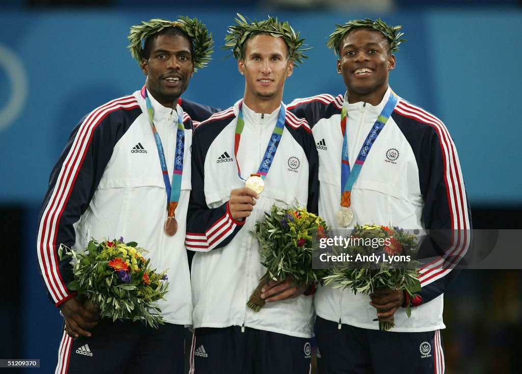 Mens 400m Medal Ceremony