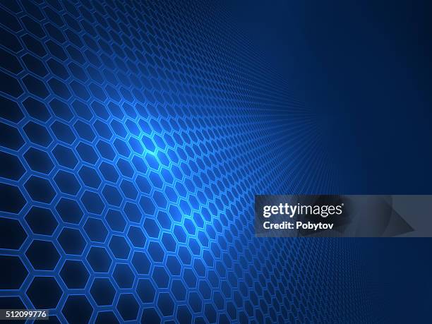 panel of hexagons, techno abstract background - green tech background stock illustrations