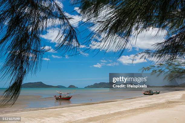 pranburi beach - hua hin stock pictures, royalty-free photos & images