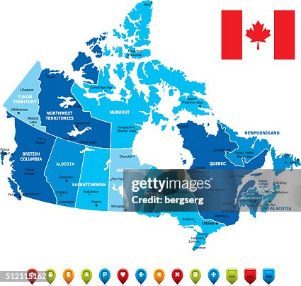 Canada Map-Vector Illustration Canada Map-Vector Illustration