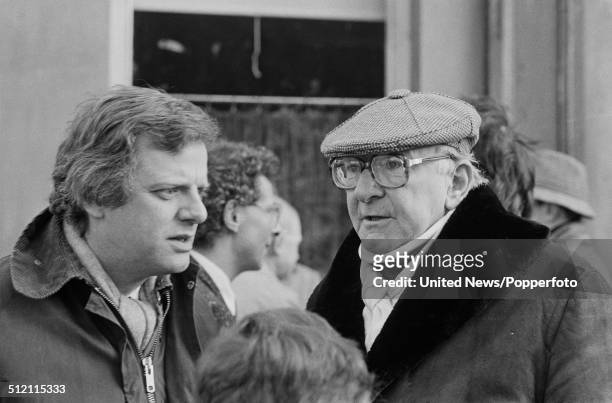 English television executive and controller of Popperfoto via Getty Images1 Michael Grade and Managing Director of BBC television Bill Cotton...