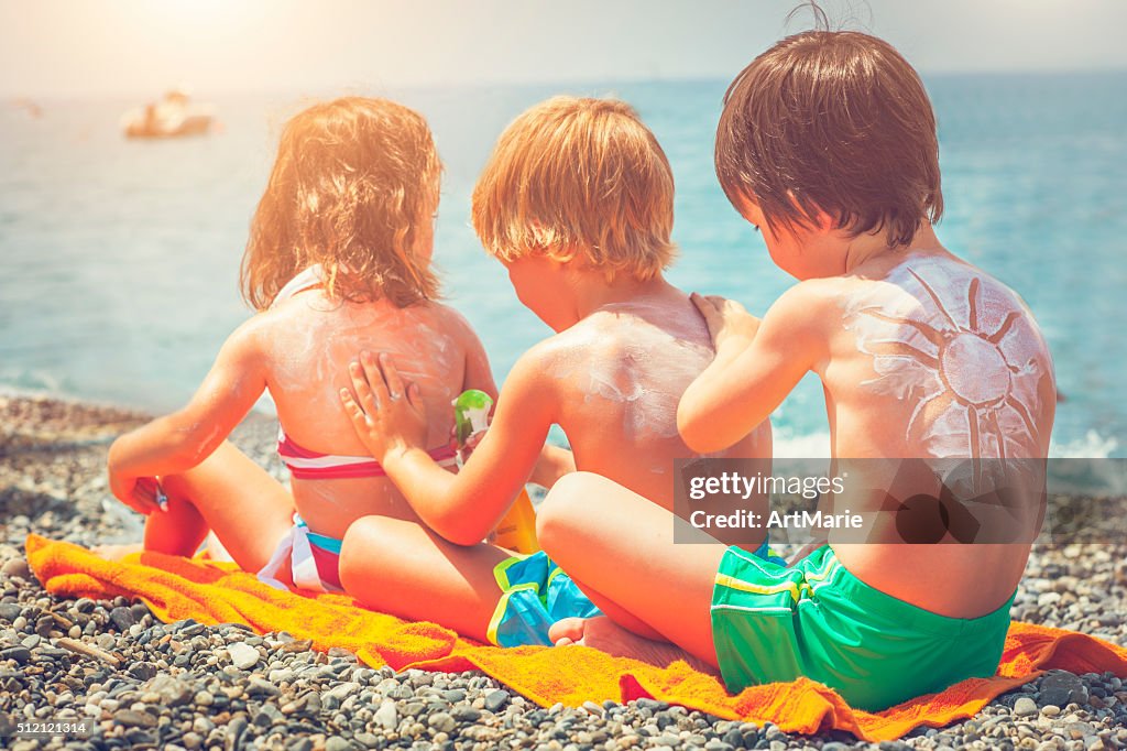Sun protection on the beach