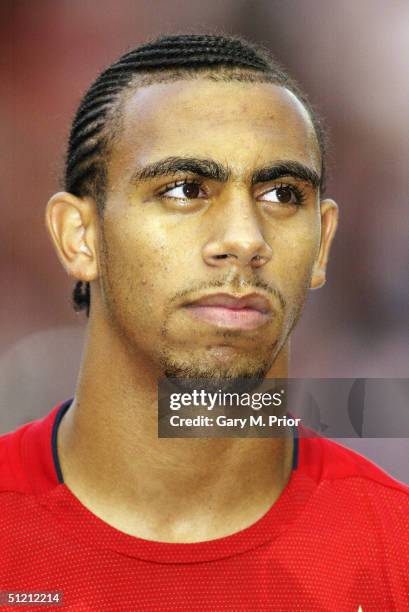 Portrait of Anton Ferdinand of England prior to the International friendly match between England U21 and Ukraine U21 at the Riverside Stadium on...