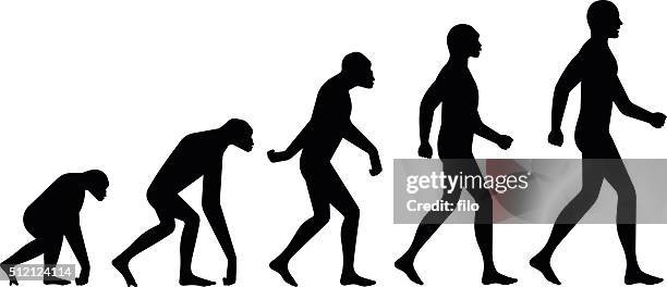 illustrazioni stock, clip art, cartoni animati e icone di tendenza di modelli evoluzione - progresso