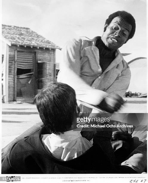 Actor Fred Williamson in a scene from the movie "Black Eye" in circa 1974.