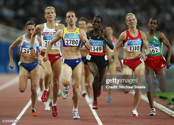 Maria Cioncan of Romania competes in the women's 1,500 metre event on August 24, 2004 during the Athens 2004 Summer Olympic Games at the Olympic...