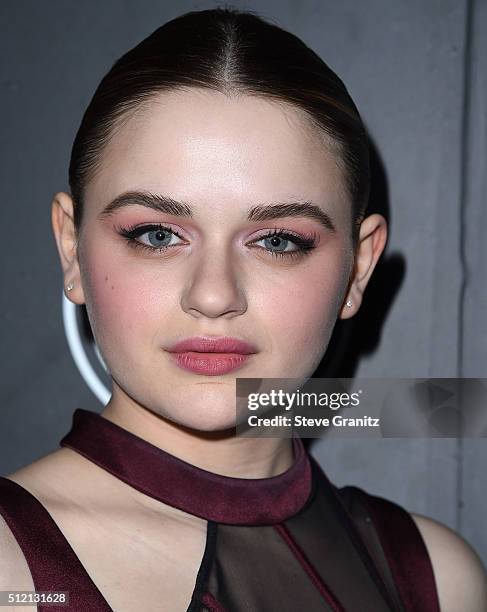 Joey King arrives at the Vanity Fair And FIAT Toast To "Young Hollywood" at Chateau Marmont on February 23, 2016 in Los Angeles, California.