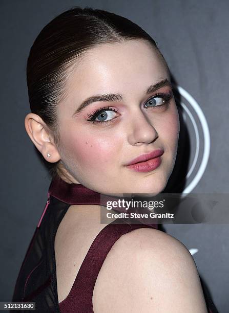 Joey King arrives at the Vanity Fair And FIAT Toast To "Young Hollywood" at Chateau Marmont on February 23, 2016 in Los Angeles, California.