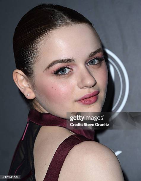 Joey King arrives at the Vanity Fair And FIAT Toast To "Young Hollywood" at Chateau Marmont on February 23, 2016 in Los Angeles, California.