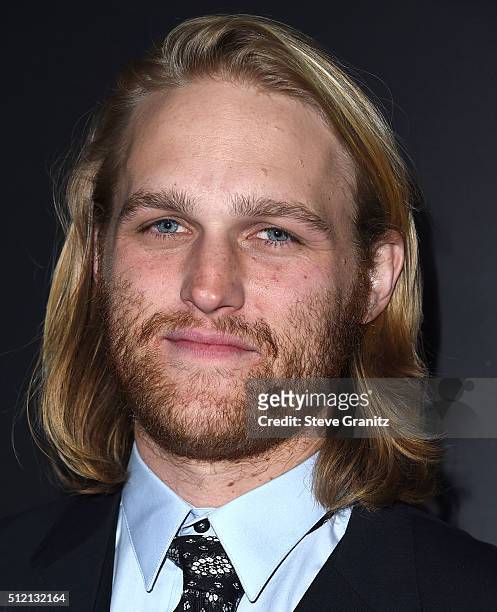 Wyatt Russell arrives at the Vanity Fair And FIAT Toast To "Young Hollywood" at Chateau Marmont on February 23, 2016 in Los Angeles, California.