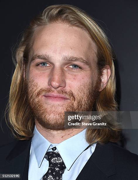 Wyatt Russell arrives at the Vanity Fair And FIAT Toast To "Young Hollywood" at Chateau Marmont on February 23, 2016 in Los Angeles, California.