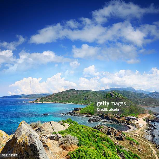 pointe de la parata, ajaccio - ajaccio stock-fotos und bilder