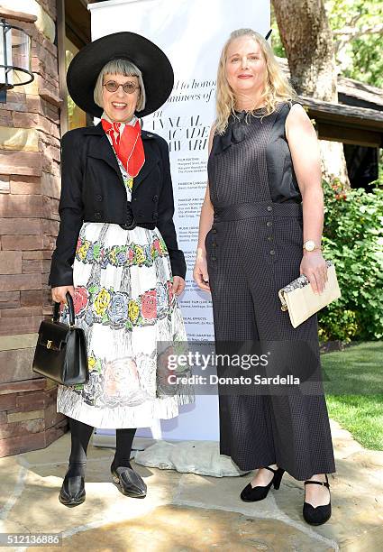 Makeup artist Lois Burwell and producer Cathleen Sutherland attend the 3rd Annual DVF Oscar Luncheon honoring the female nominees of the 88th Academy...