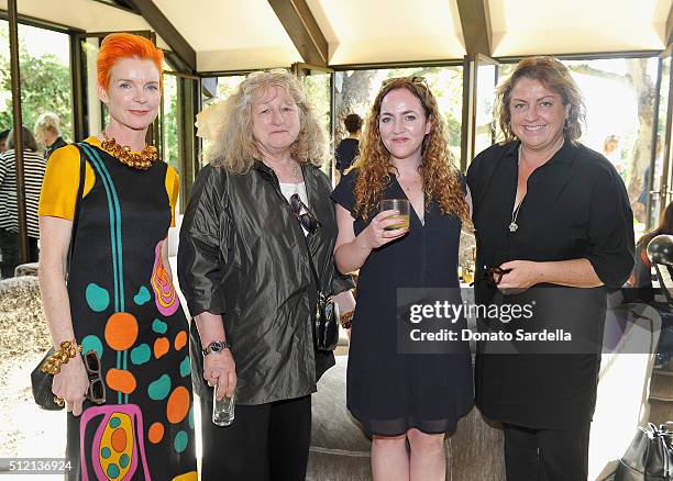 Costume designers Sandy Powell and Jenny Beavan, Visual Effects Supervisor Sara Bennett and production designer Eve Stewart attend the 3rd Annual DVF...