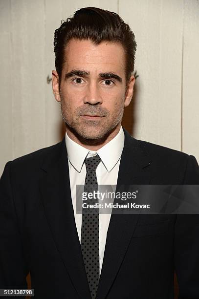 Actor Colin Farrell attends The Irish Film Board and IDA celebrating the success of Irish cinema at Laurel Hardware on February 24, 2016 in West...