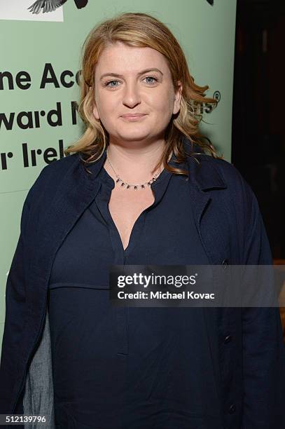 Producer Rebecca O'Flanagan attends The Irish Film Board and IDA celebrating the success of Irish cinema at Laurel Hardware on February 24, 2016 in...