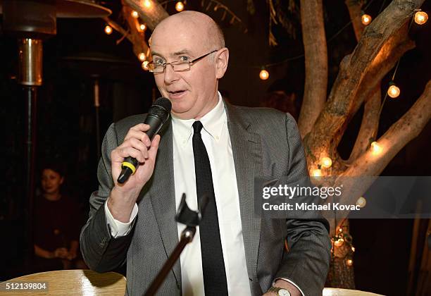 Irish Film Board Member James Hickey speaks during The Irish Film Board and IDA celebrating the success of Irish cinema at Laurel Hardware on...