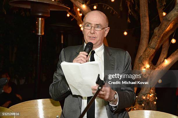 Irish Film Board Member James Hickey speaks during The Irish Film Board and IDA celebrating the success of Irish cinema at Laurel Hardware on...