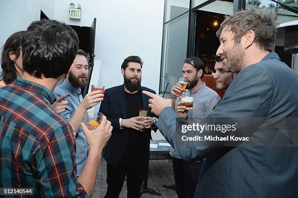 Screenwriter Benjamin Cleary, actor Chris O'Dowd and guests attend The Irish Film Board and IDA celebrating the success of Irish cinema at Laurel...