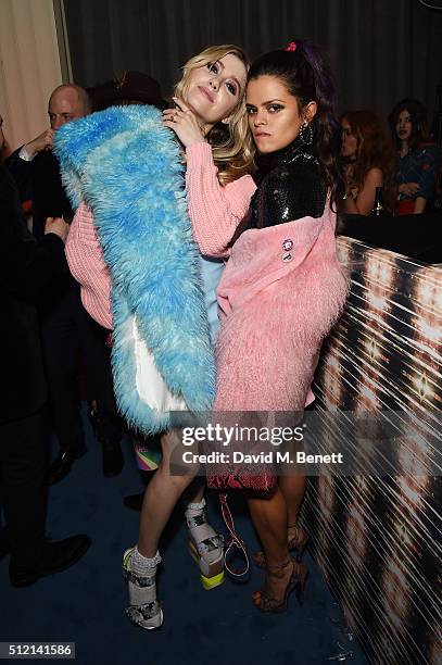 Bip Ling and guest attend the Warner Music Group & Ciroc Vodka Brit Awards after party at Freemasons Hall on February 24, 2016 in London, England.