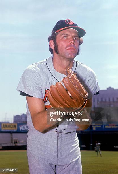 Patsy Donovan Pat Dobson of the Baltimore Orioles poses for an action portrait. Pat ...
