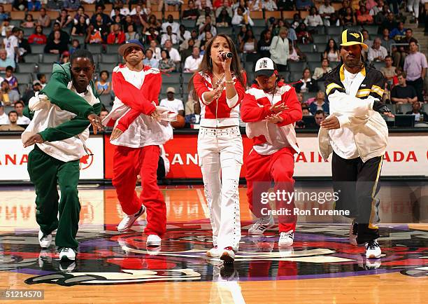 Intermission during the Vince Carter All-Star Charity Game at the Air Canada Centre on July 30, 2004 in Toronto, Canada. NOTE TO USER: User expressly...