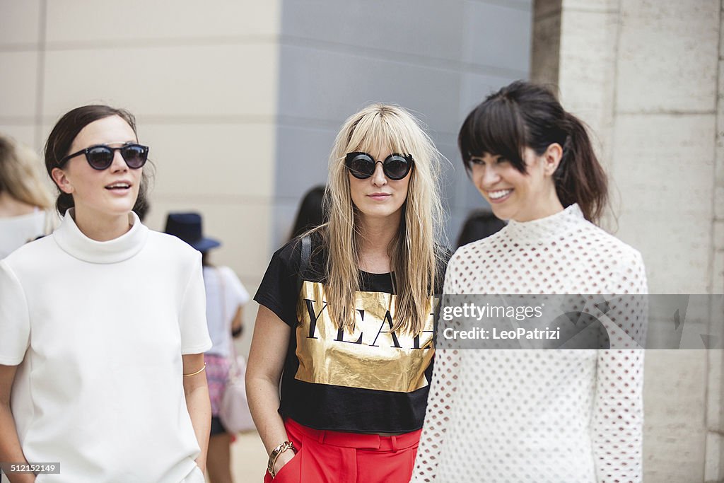 People and models spotted New York Fashion Week 2014