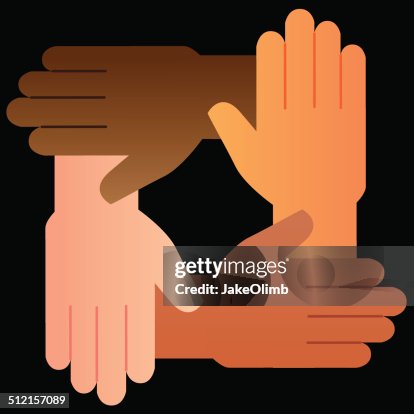 Hands Square Multi Racial Hands Square Multi Racial