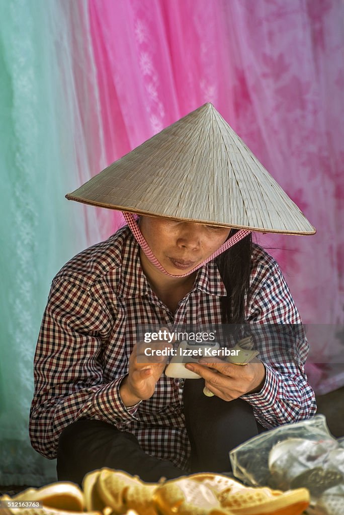 Tribe women at Can Cau market, northern Vietnam