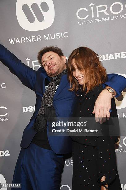 Simon Le Bon and Yasmin Le Bon attend the Warner Music Group & Ciroc Vodka Brit Awards after party at Freemasons Hall on February 24, 2016 in London,...