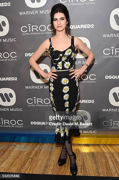 Tali Lennox attends the Warner Music Group & Ciroc Vodka Brit Awards after party at Freemasons Hall on February 24, 2016 in London, England.