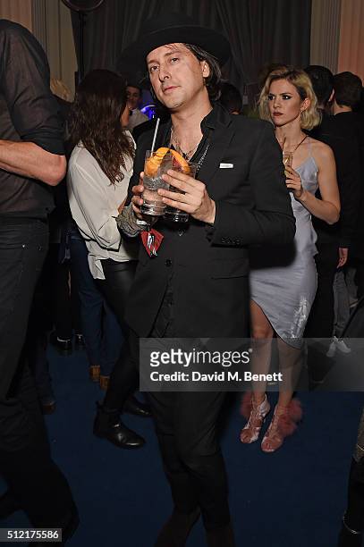 Carl Barat attends the Warner Music Group & Ciroc Vodka Brit Awards after party at Freemasons Hall on February 24, 2016 in London, England.