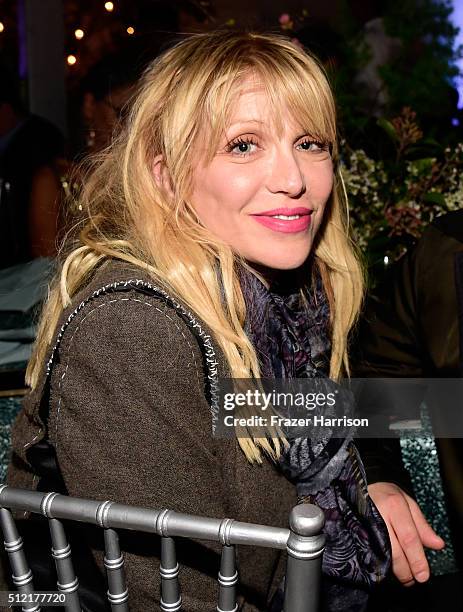 Actress/musician Courtney Love attends Global Green USA's 13th annual pre-Oscar party at Mr. C Beverly Hills on February 24, 2016 in Los Angeles,...