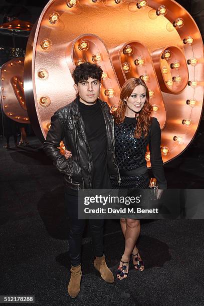 Ariel Free and guest attend the Warner Music Group & Ciroc Vodka Brit Awards after party at Freemasons Hall on February 24, 2016 in London, England.