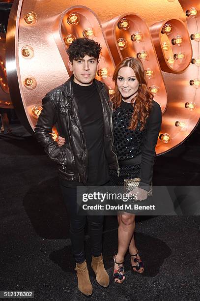 Ariel Free and guest attend the Warner Music Group & Ciroc Vodka Brit Awards after party at Freemasons Hall on February 24, 2016 in London, England.