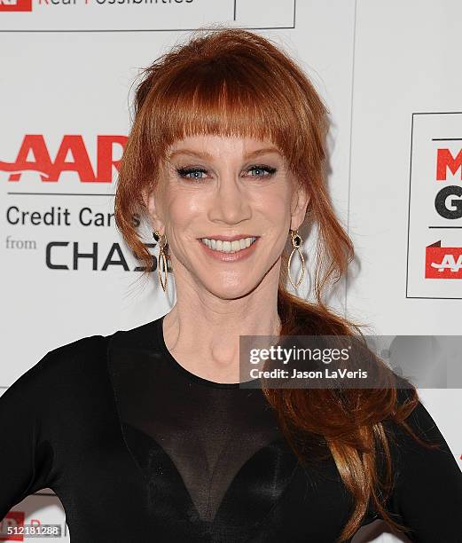 Comedian Kathy Griffin attends the 15th annual Movies For Grownups Awards at the Beverly Wilshire Four Seasons Hotel on February 8, 2016 in Beverly...