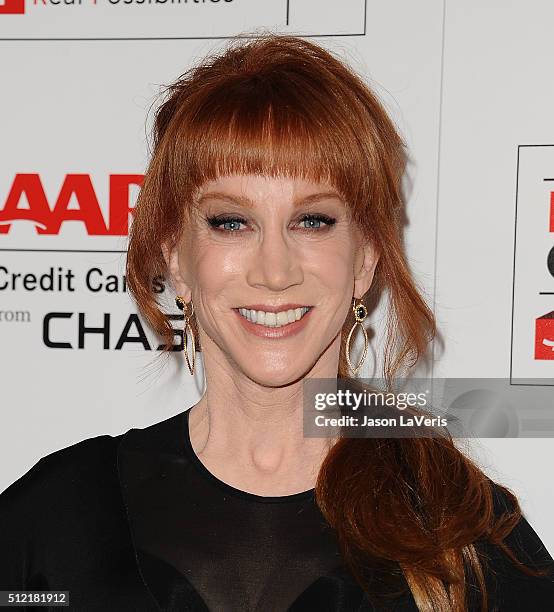 Comedian Kathy Griffin attends the 15th annual Movies For Grownups Awards at the Beverly Wilshire Four Seasons Hotel on February 8, 2016 in Beverly...